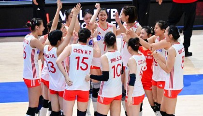 世联赛-中国女排轮空跌至第7 意大利救4赛点3-2夺7连胜