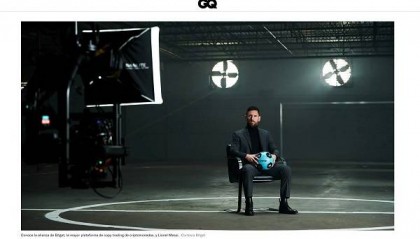 Bitget与梅西合作登上知名男性时尚杂志GQ，此为GQ首次专题报道加密交易所