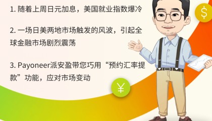 离岸人民币升破7.1,Payoneer派安盈助跨境卖家“穿越”汇市动荡期