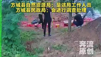 河南一村民称公职人员将坟埋进自家农田致无法耕种，当地回应