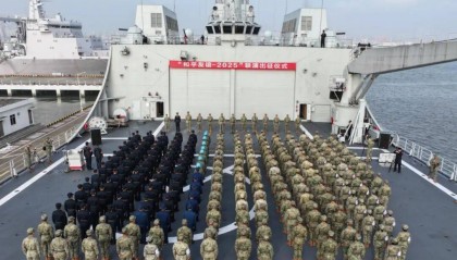 “和平友谊-2025”联演中方参演部队出征