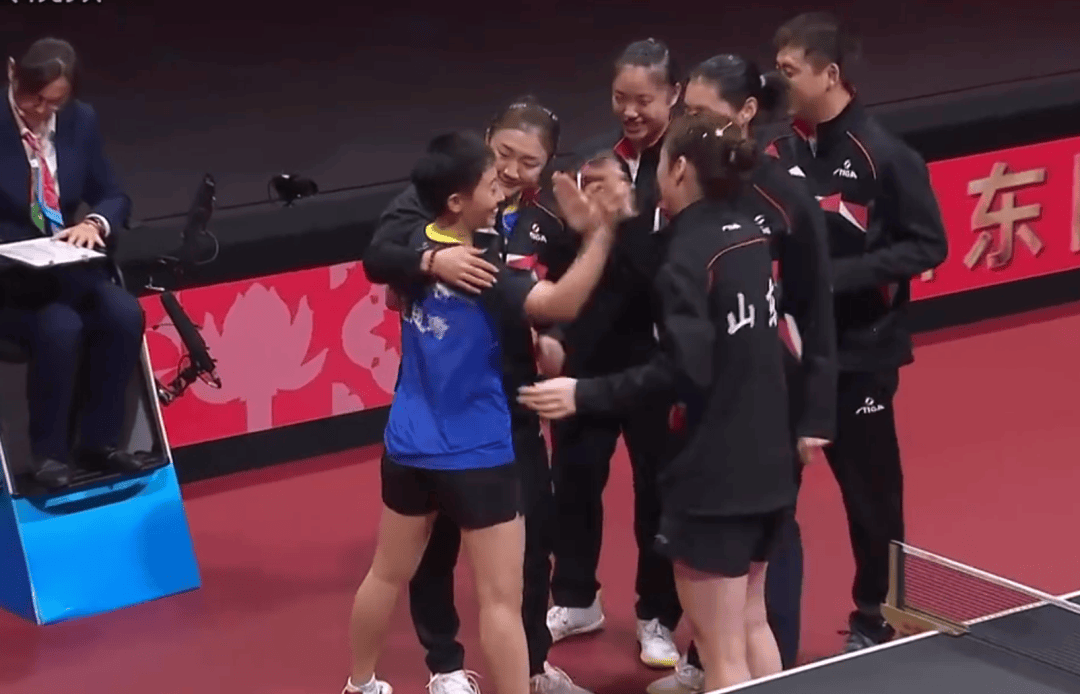 陈梦回应女团夺冠:没想到,我们完全抱着拼的心态;孙颖莎祝贺山东队